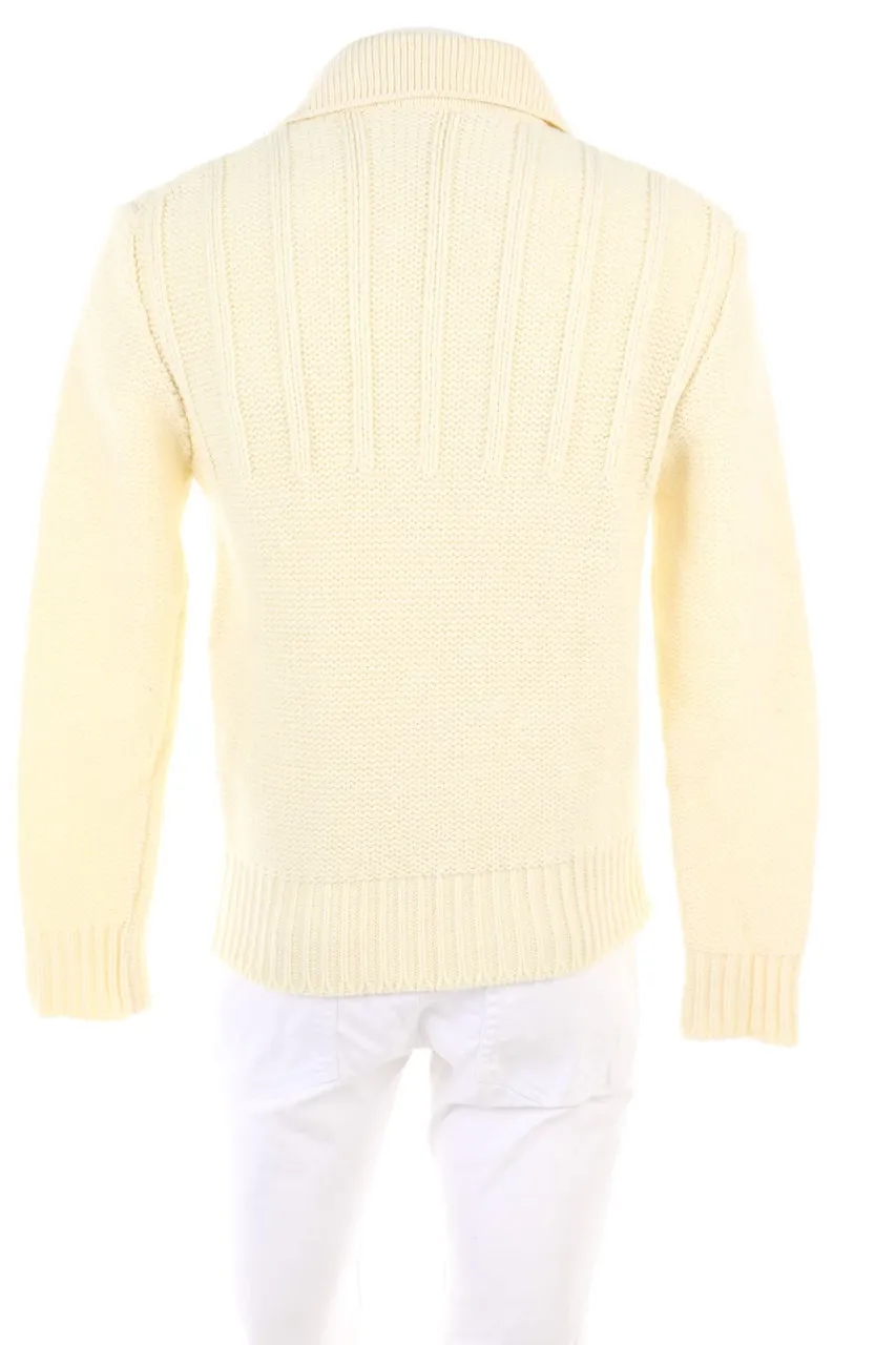 VINTAGE - Zipper-Cardigan aus Schurwoll-Mix - M
